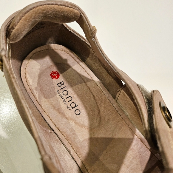 5/$25 Blondo w9.5 leather tan shoes - Picture 2 of 10